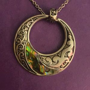 Celtic abalone shell necklace